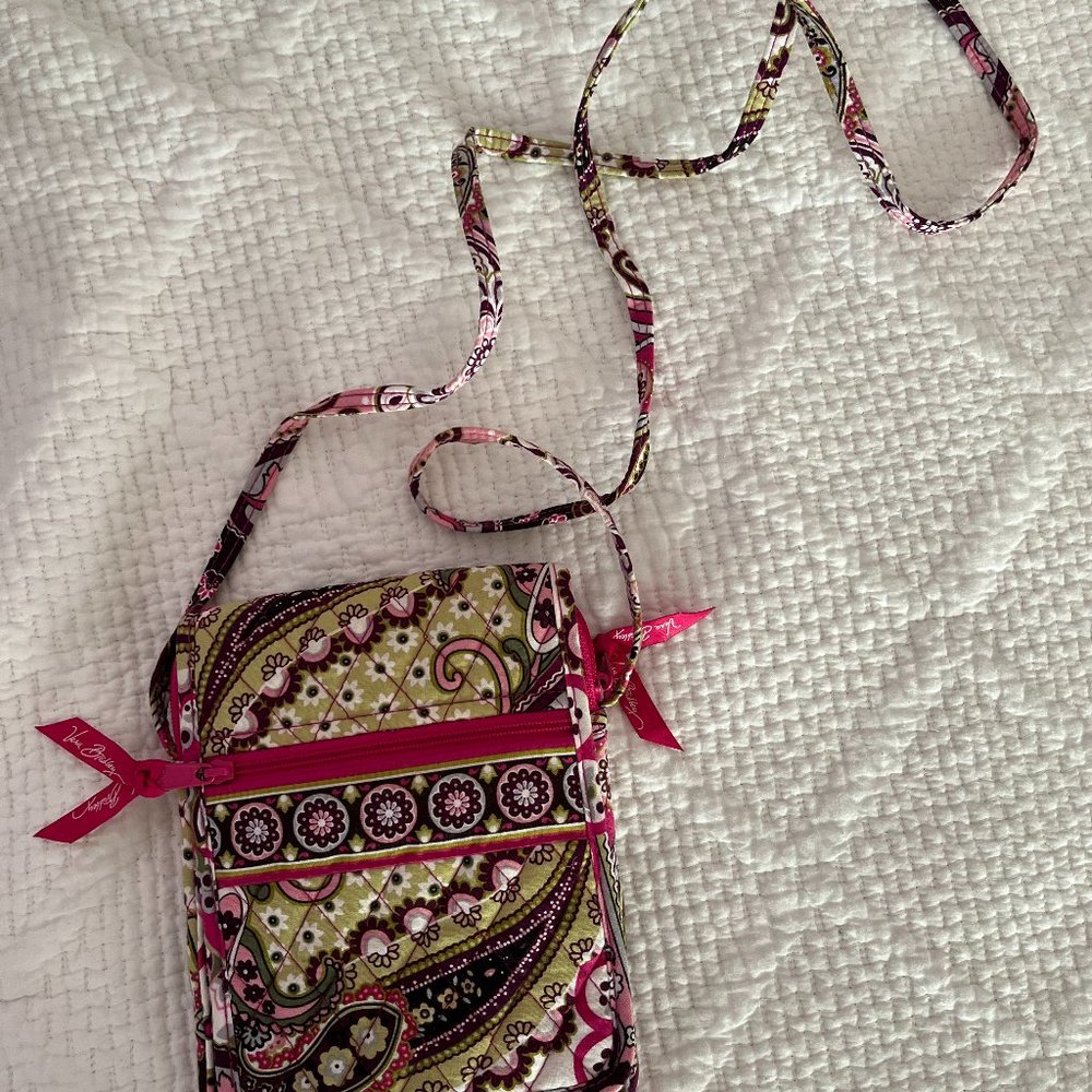 Vera Bradley- Pink Patterned Crossbody